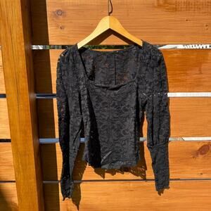Free people lace victorian inspired top